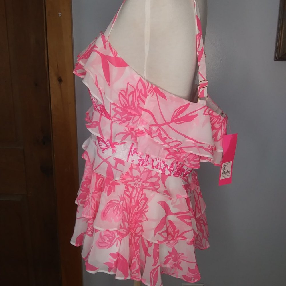 Lilly Pulitzer pretty pink feminine layered the Olive top size 12 barbiecore - Picture 10 of 15